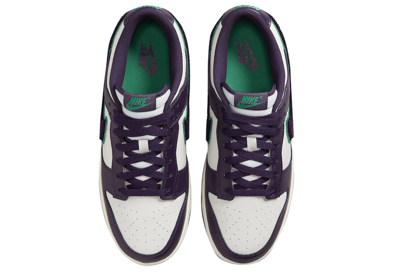 Nike Dunk Low Chenille Swoosh Sail Grand Purple