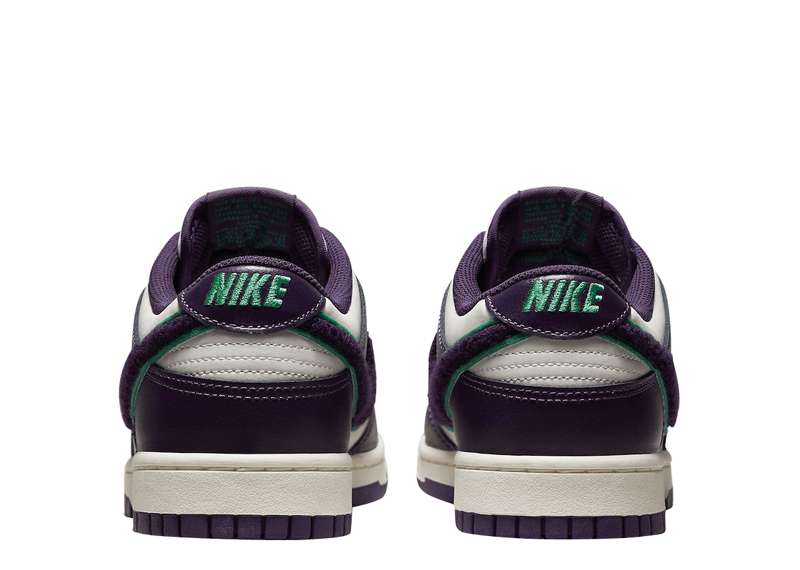 Nike Dunk Low Chenille Swoosh Sail Grand Purple