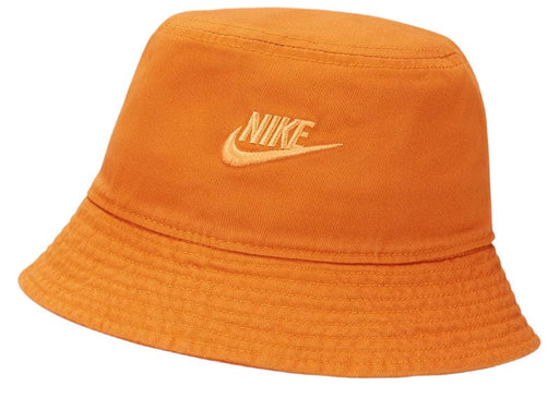 Nike NSW Bucket Hat Futura Wash Monarch and Vivid Orange