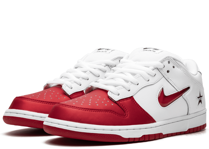 Nike SB Dunk Low Supreme Jewel Swoosh Red