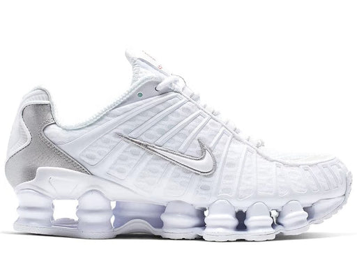 Nike Shox TL White Metallic Silver Max Orange (Women's)