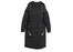 Nike Swoosh Logo Hooded Long Parka Down Fill Insulated Black Jacket Women Size