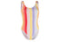 Nike Women's Retro Femme Multi-Color Striped Bodysuit