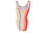 Nike Women's Retro Femme Multi-Color Striped Bodysuit