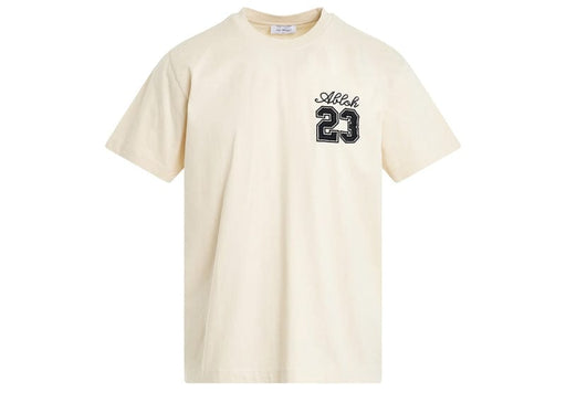 Off-White 23 Logo Slim S/S T-Shirt Beige