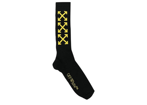 Off-White Arrow Bookish Medium Socks Black/Yellow