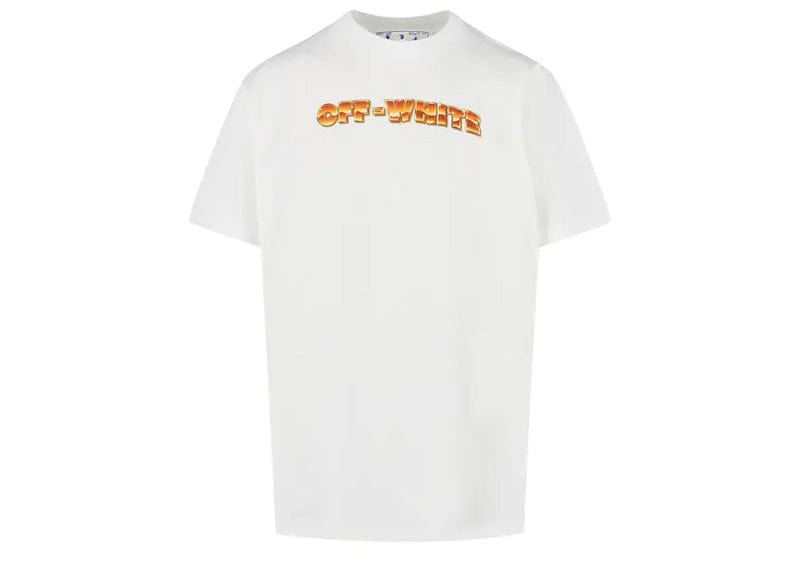 OFF-WHITE Arrows-Print Crewneck T-Shirt White/Orange