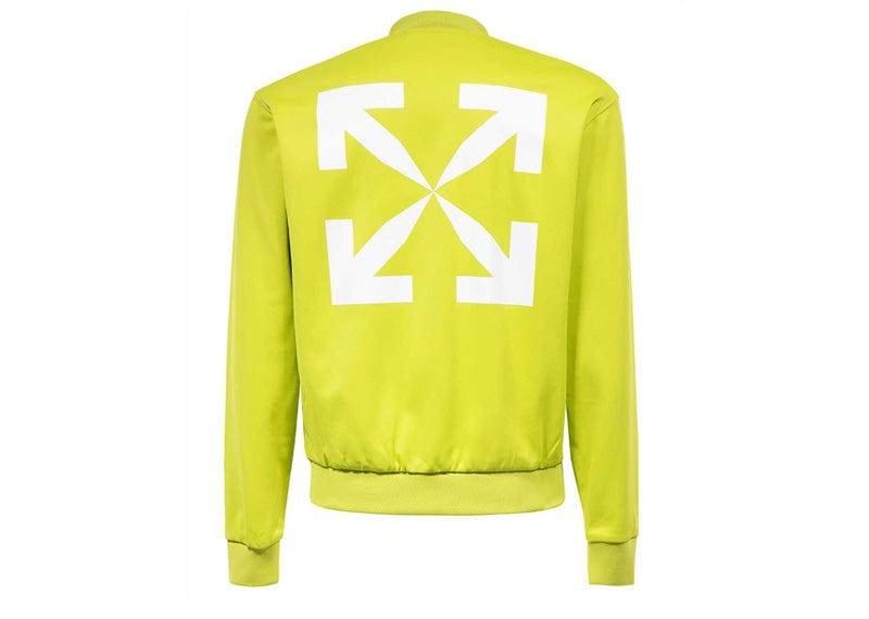 OFF-WHITE Arrows-Print Track Jacket Lime Green