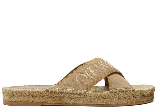 Off-White Bookish Criss Cross Espadrille Sandal