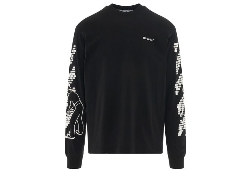 Off-White Bricks Long Sleeve T-Shirt Black/White