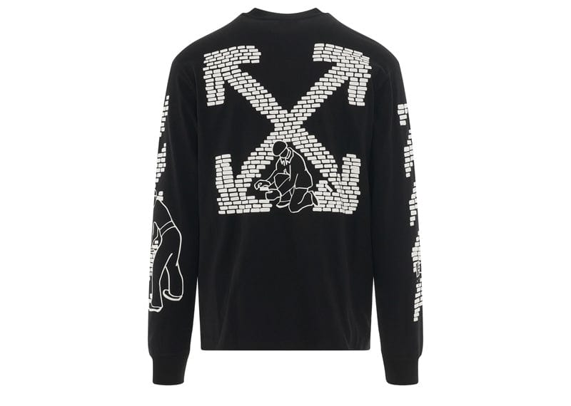 Off-White Bricks Long Sleeve T-Shirt Black/White