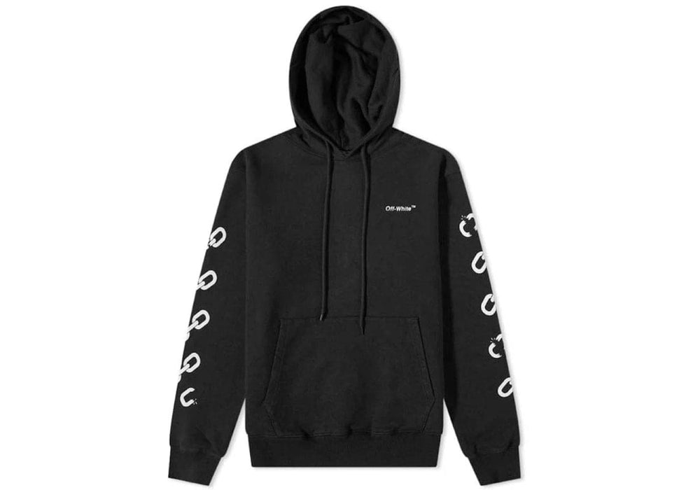 OFF-WHITE Chain Arr Slim Hoodie Black