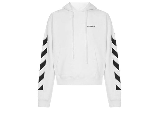 OFF-WHITE Diagonal Helvetica Oversized Hoodie White/Black