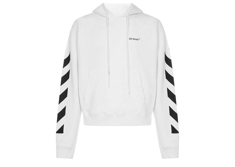 OFF-WHITE Diagonal Helvetica Oversized Hoodie White/Black