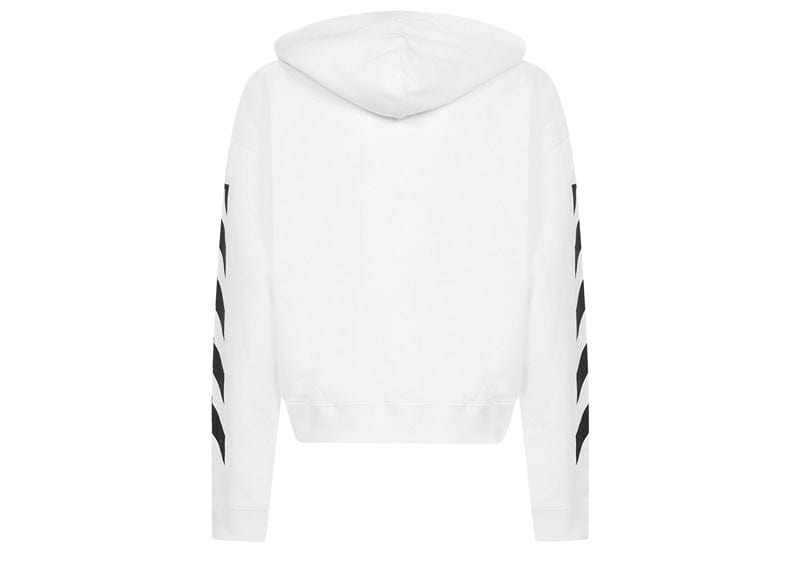 OFF-WHITE Diagonal Helvetica Oversized Hoodie White/Black