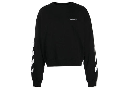 OFF-WHITE Diagonal Helvetica Oversized Sweatshirt Black/White