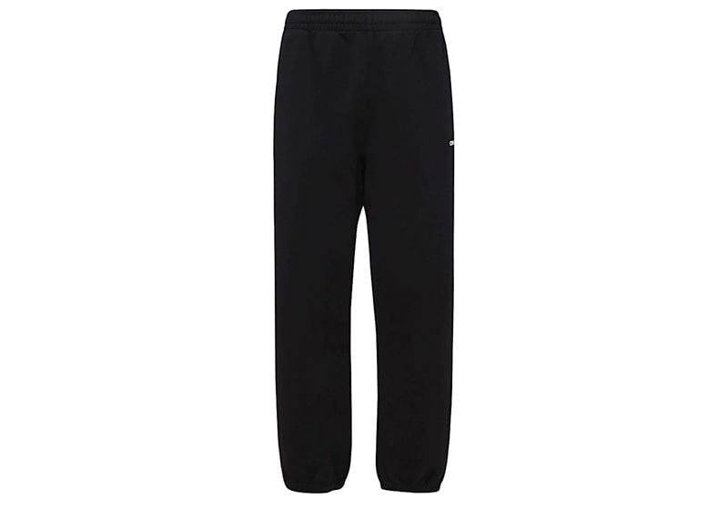 OFF-WHITE Diagonal Helvetica Slim Sweatpants Black/White