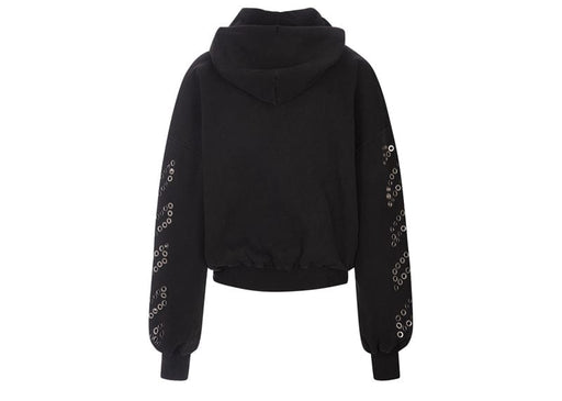 Off -White Eyelet Hoodie 'Black'