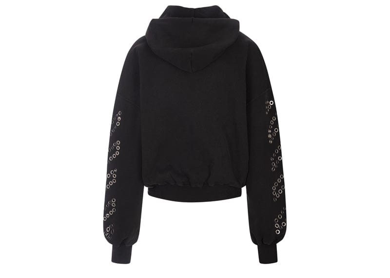 Off -White Eyelet Hoodie 'Black'