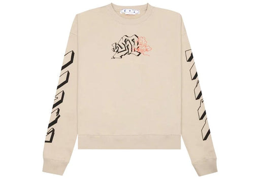 Off-White Graffiti Print Crew-Neck Sweatshirt