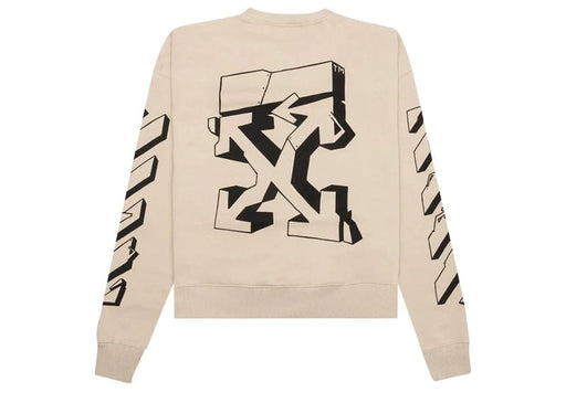 Off-White Graffiti Print Crew-Neck Sweatshirt