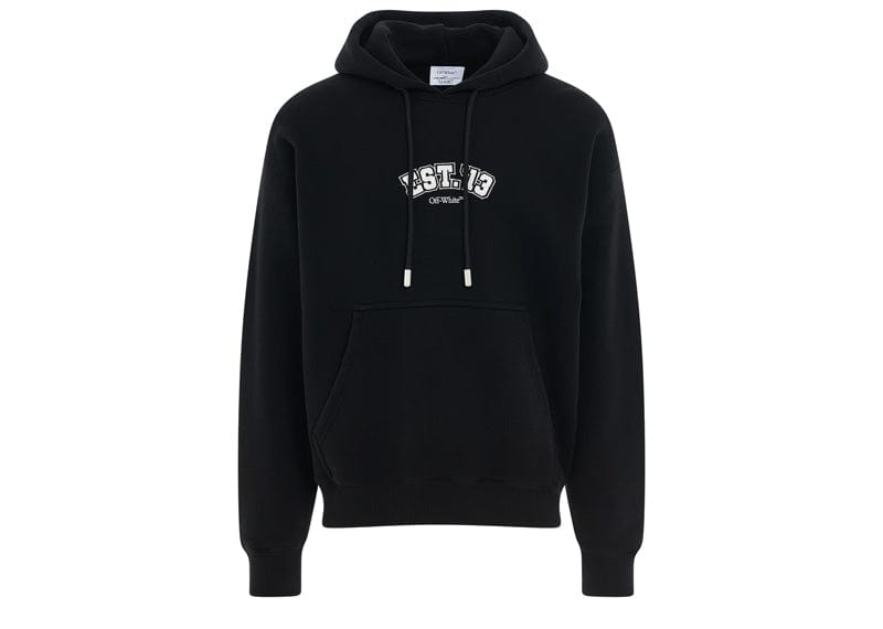 Off-White Logic Cotton Hoodie Black/Multicolour