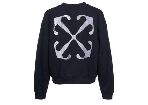 OFF-WHITE Logo-Print Long-Sleeve Sweatshirt Black