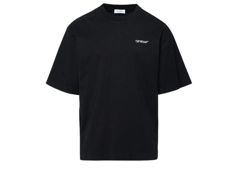 OFF-WHITE Logo-Print Short-Sleeve T-shirt Black