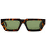 OFF-WHITE Manchester Rectangular Frame Sunglasses Brown/Green/White (OERI002Y21PLA0016055)