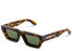 OFF-WHITE Manchester Rectangular Frame Sunglasses Brown/Green/White (OERI002Y21PLA0016055)