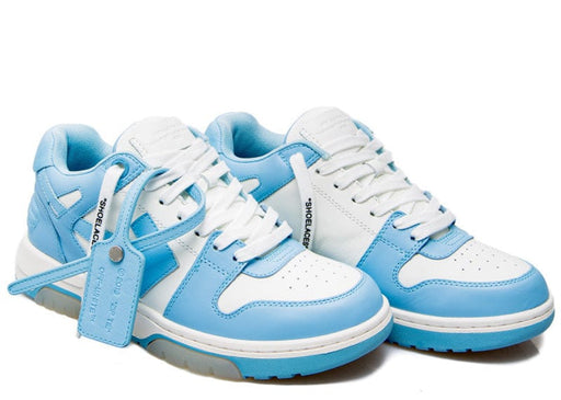 OFF-WHITE OOO Low Out Of Office Calf Leather White Light Blue