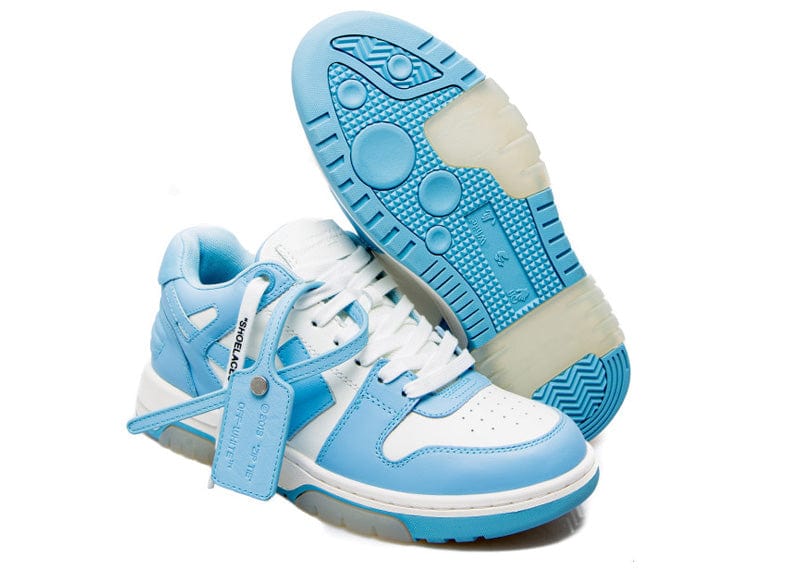 OFF-WHITE OOO Low Out Of Office Calf Leather White Light Blue