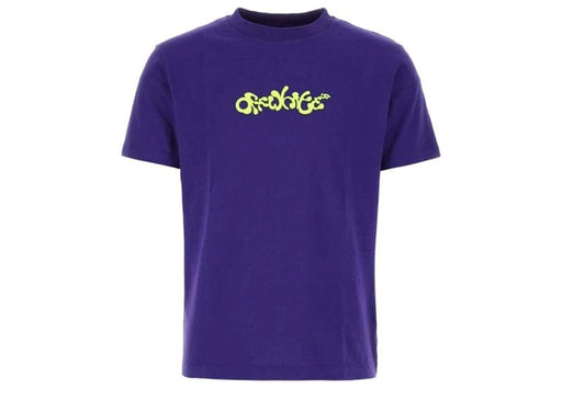 Off-white Opposite Arrow Cotton Jersey T-shirt Purple