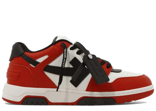 OFF-WHITE Out Of Office OOO Low Tops Black White Red