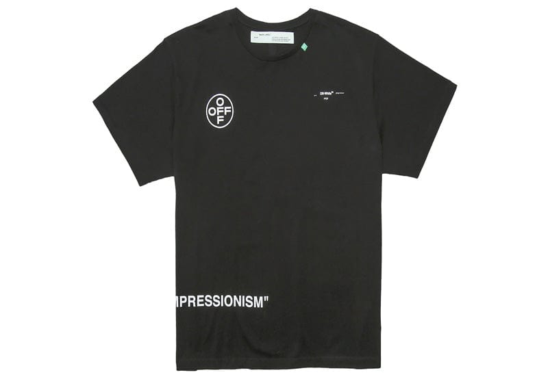 OFF-WHITE Oversized Diag Stencil T-shirt Black