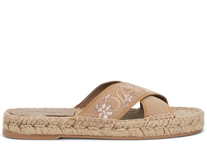 Off-White Romantic Criss Cross Espadrillas Beige