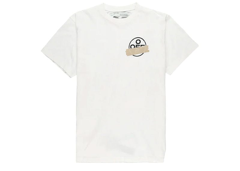 Off-White Slim Fit Tape Arrows T-shirt White/Beige