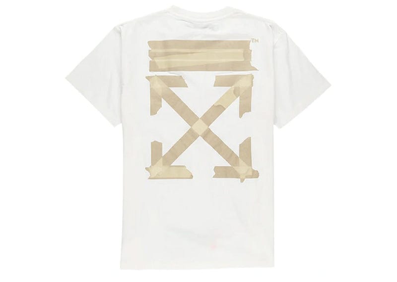 Off-White Slim Fit Tape Arrows T-shirt White/Beige