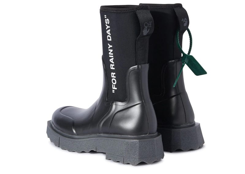 OFF-WHITE Sponge Rubber Rainboot Black (Women's)