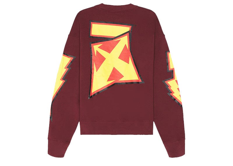 Off-White Thunder Stable Skate Crewneck 'Barolo Yellow'