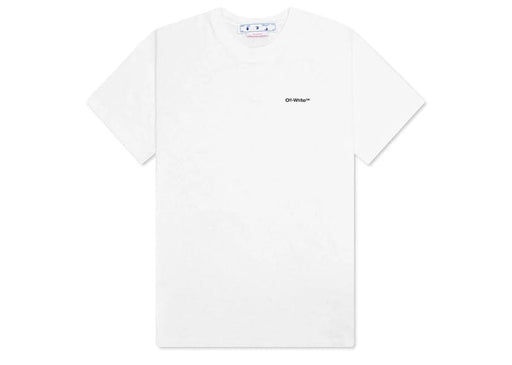 OFF-WHITE Wave Outline Diag Slim S/S Tee White