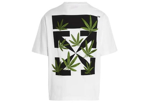 Off-White Weed Arrows Oversized T-Shirt White/Green