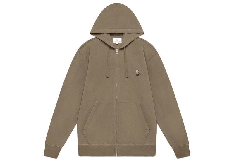 Classic OVO Full zip Hoodie - Walnut