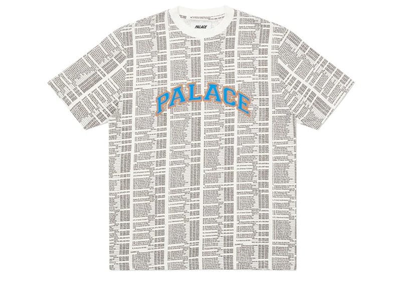 Palace Bell Man Allover T-shirt White