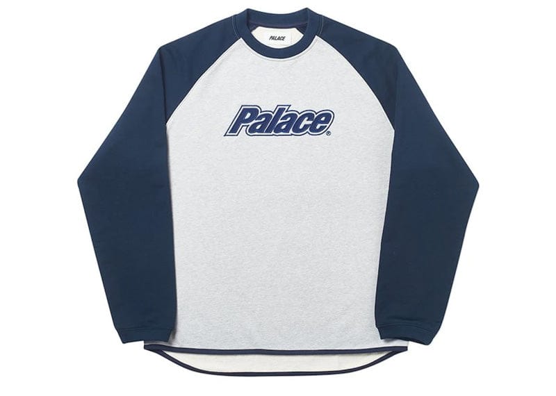 Palace Blinder Crew Navy/Grey Marl