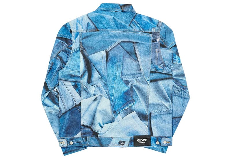 Palace Double Denim Jacket Blue