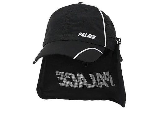 Palace Font Zip Shell Neck Saver 6-Panel Black