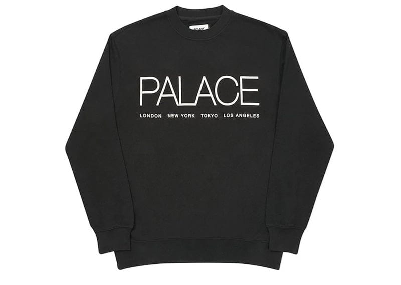 Palace Globaller Crew Black