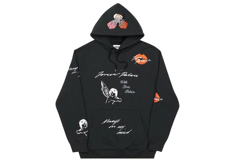 Palace Love letter hoodie black