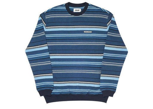 Palace Trim Rib Crew Blue